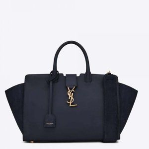 SAINT LAURENT SMALL DOWNTOWN CABAS BAG (Black)